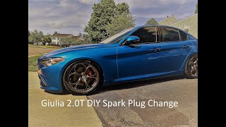 Alfa Romeo Giulia 2.0T Spark Plug Change