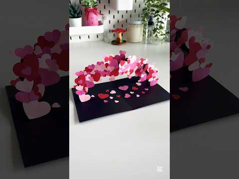 ❤️POP-UP❤️ card ideas💕 #popupcard #heart #shorts #diy #craft