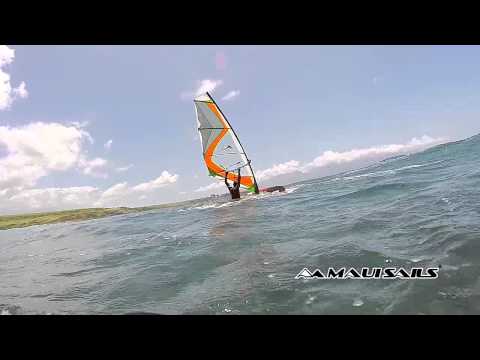 110 Taty Frans super slow motion forward loop on 2015 Mutant wave sail