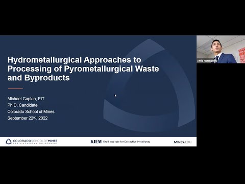 , title : 'Hydrometallurgical Approaches to Processing of Pyrometallurgical Waste and Byproducts'