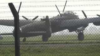 preview picture of video 'Lancaster Bombers departing & returning back to RAF Coningsby'