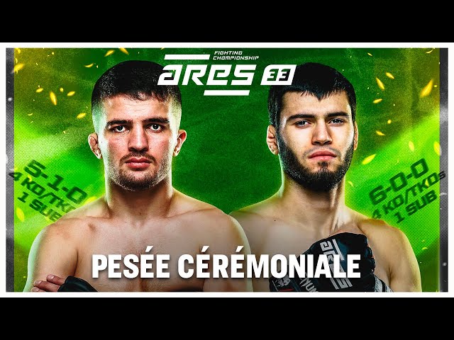 ARES FC 33 Weigh-In Highlights | Nantes Showdown Set! MMAtown blog post image: ARES FC 33 Weigh-In Highlights | Nantes Showdown Set!
