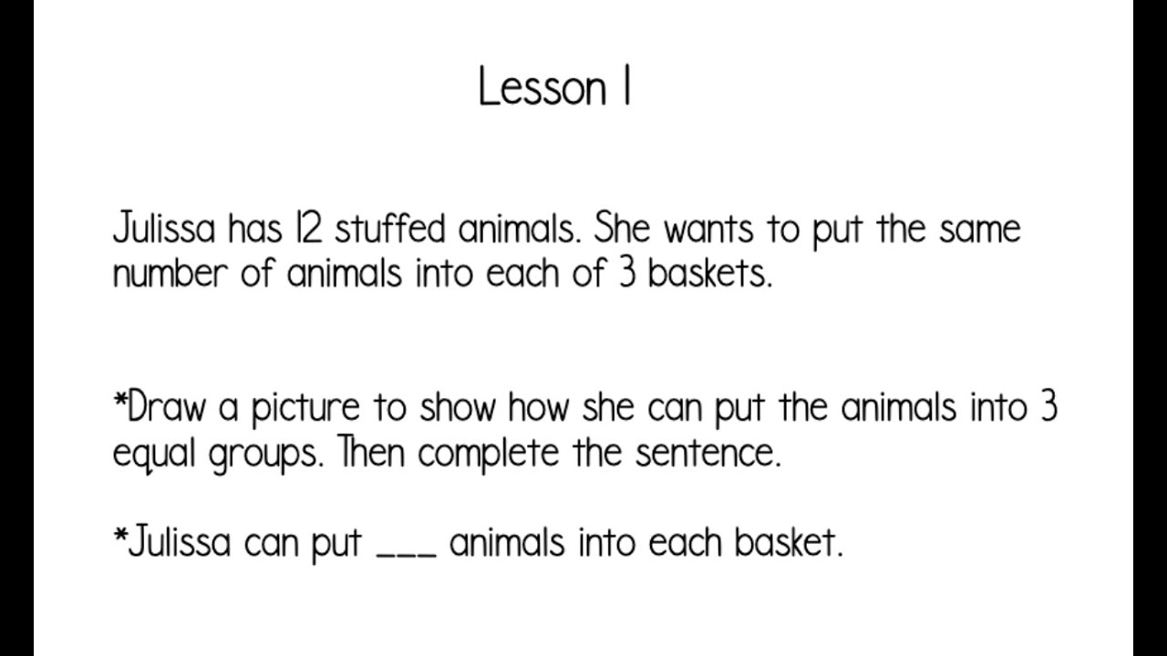 Math: Module 6 Lesson 1 Application Problem