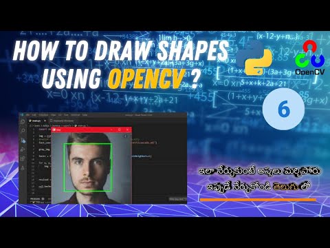 How to draw shapes in images and videos using opencv