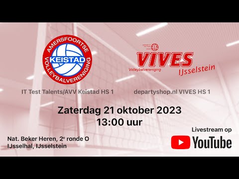 AVV Keistad HS 1 vs. VIVES  HS 1, Volleybal Nationale Beker Heren 2e ronde O