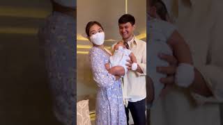 sarah g and matteo g with a baby