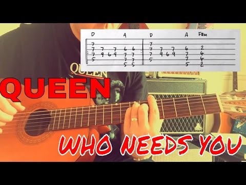 Queen - Who Needs You - Guitar Play Along (Guitar Tab)