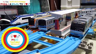 【改造プラレールプロジェクト】北総7500形＆千葉ニュータウン鉄道9100形(C-Flyer)をプラレールでフル編成をリアルガチ仕様〖成田スカイアクセス開業１６周年記念〗