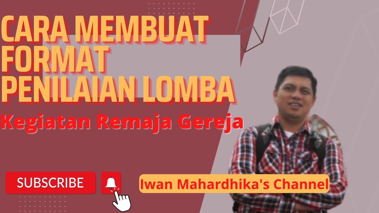 Cara membuat Format Penilaian Lomba