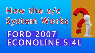 How To Diagnose and Repair The A/C System For Ford Econoline 5.4 Van EASY
