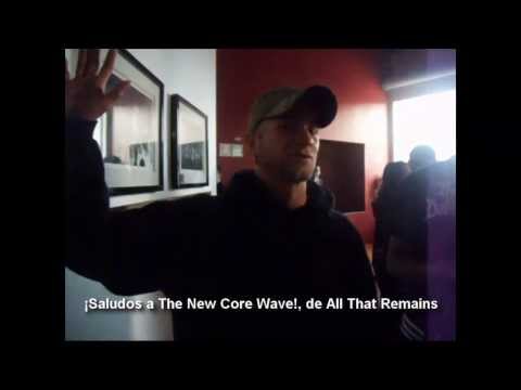 Phil Labonte y Oli Herbert de All That Remains, mandan saludos a TNCW