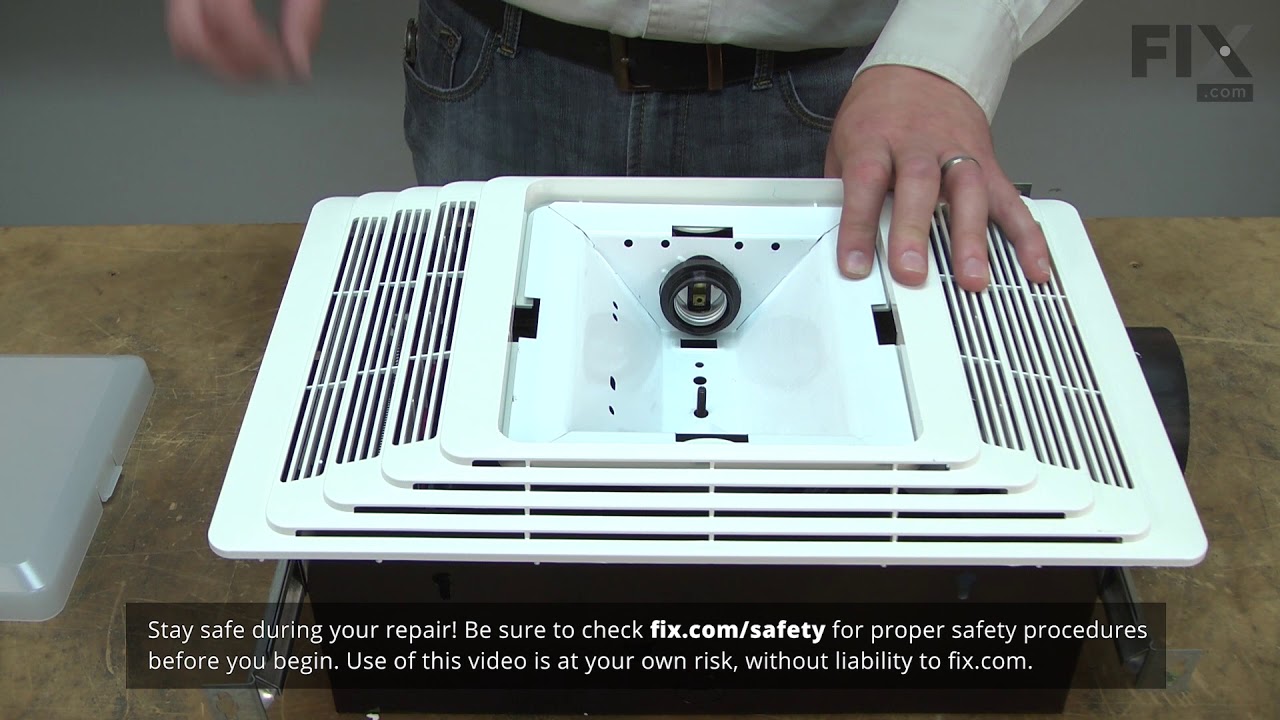 Replacing your Broan Bath & Ventilation Fan Srv Plastic Grille Oem Combo