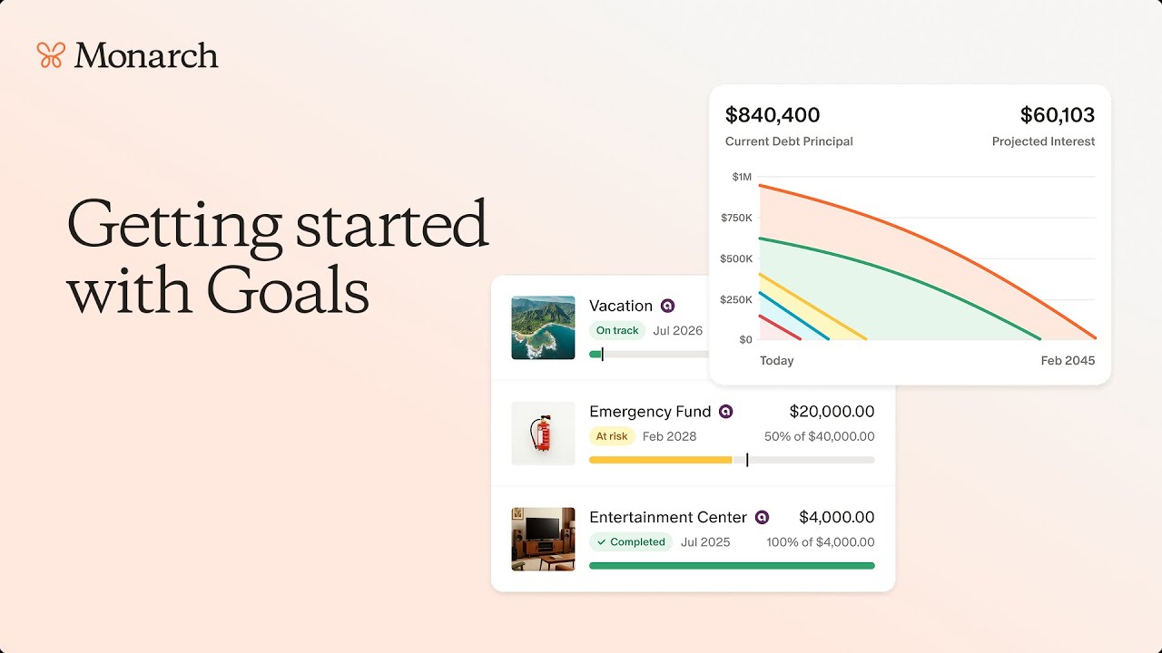 Plan ahead with confidence: Your guide to using Monarch's new Goals experience video thumbnail