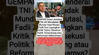 Download lagu Enam Jenderal TNI AD Mundur, Fadli Zon B0ngkar Dugaan Tekanan Politik! #shorts #viralvideo mp3 Download lagu Enam Jenderal TNI AD Mundur, Fadli Zon B0ngkar Dugaan Tekanan Politik! #shorts #viralvideo mp3