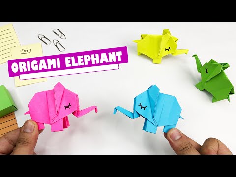 Easy Origami Elephant Tutorial | Cute Paper Craft for Kids
