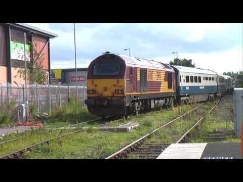 67012 and 67017 shunt to form 1P54, 17:13, Wrexham General - London Marylebone
