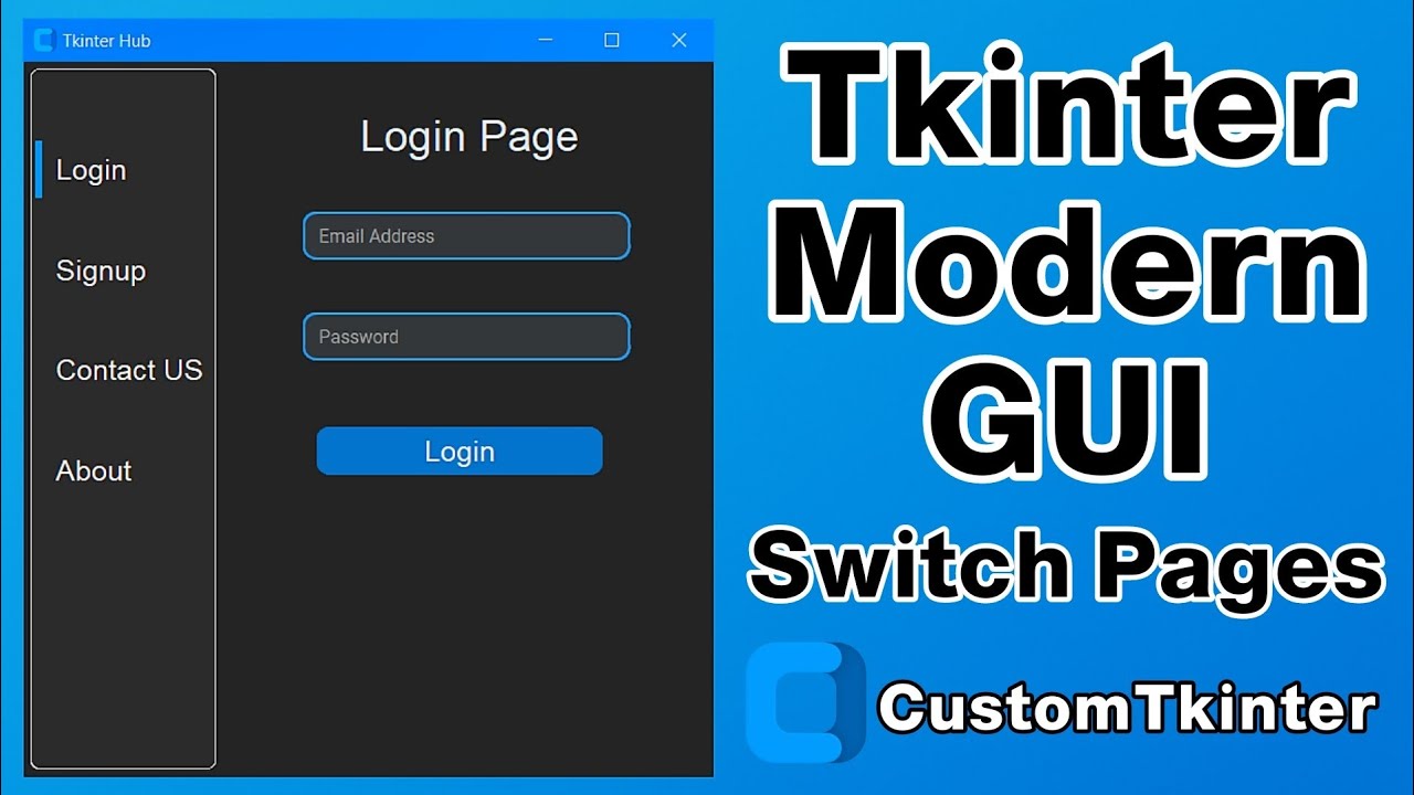 How to Build a Modern Multi-Pages GUI with Python and CustomTkinter | Part-1