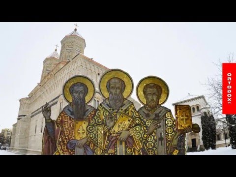 Troparul Sf. Trei Ierarhi