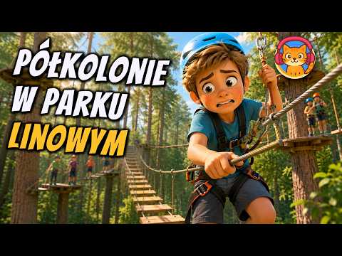 Damian i Półkolonie w Parku Linowym - okładka bajki audio