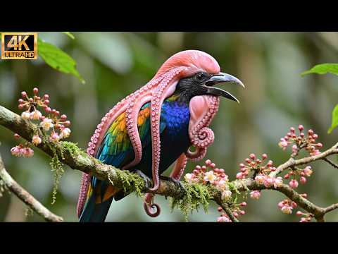 The Hidden World of Colorful Birds | A Stunning 4K Nature ASMR Experience
