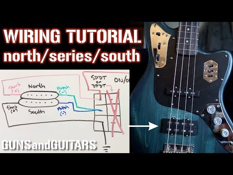 BETTER THAN COIL SPLITTING! How to wire a humbucker for North/Series/South coil selecting