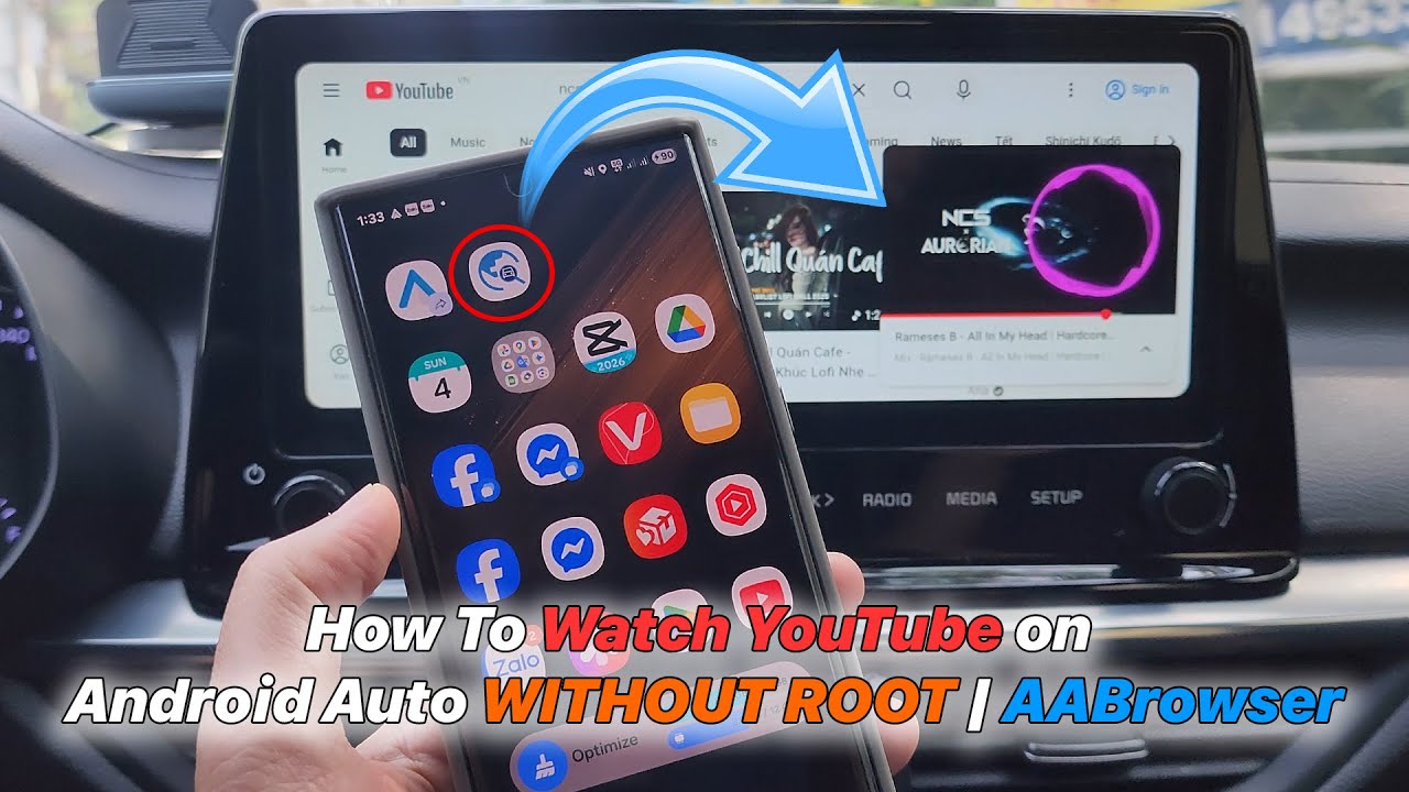 How To Watch YouTube on Android Auto WITHOUT ROOT | AABrowser