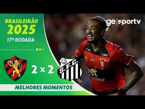 Gols e lances de Sport x Santos