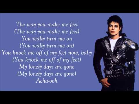 Michael Jackson - The Way You Make Me Feel Lyrics Video
