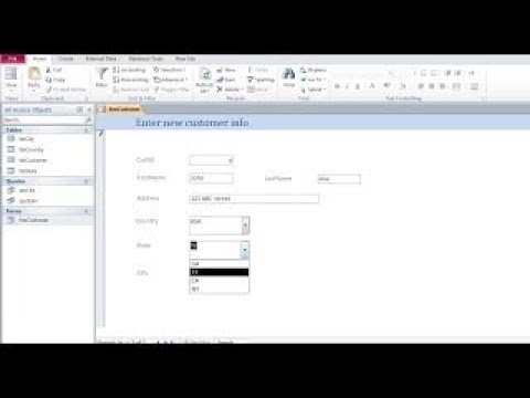 Microsoft Access pt 9 (Cascade Combo Box)