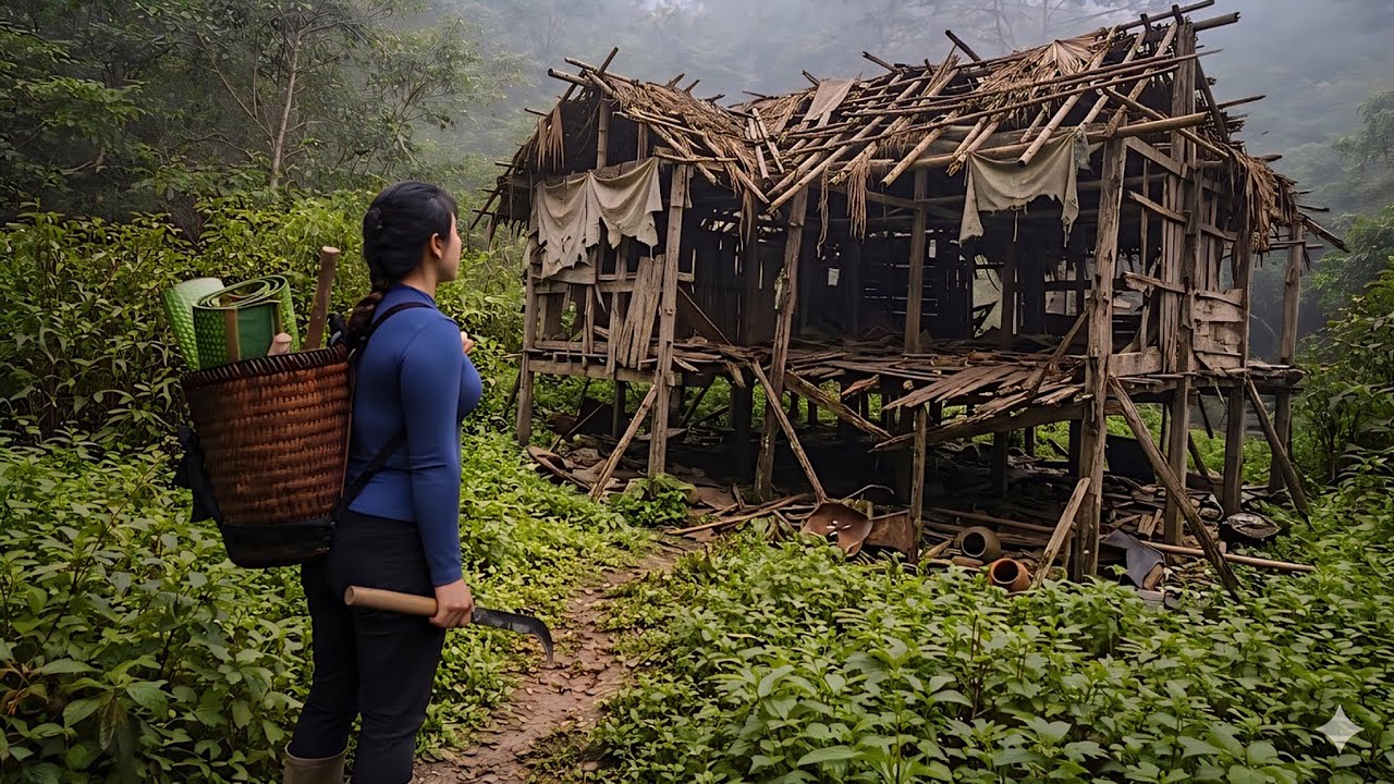 The surviving woman was utterly astonished when she saw her old home.