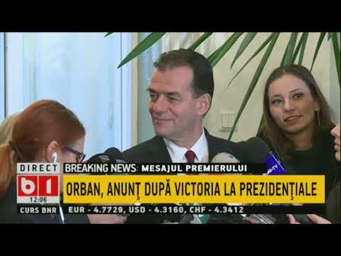 STIRI B1 ORA 12.00, 25 NOIEMBRIE 2019: PREMIERUL DEZMINTE ASA ZISELE TAIERI BUGETARE