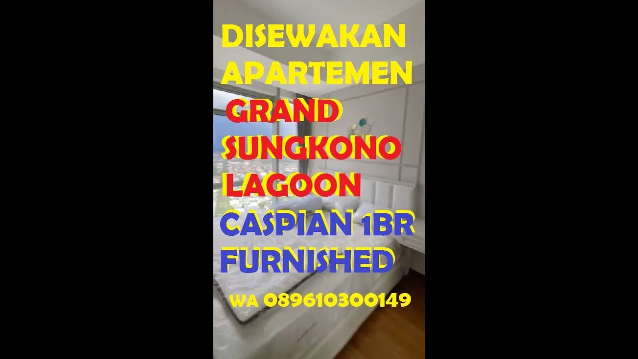 0573-Disewakan Apartemen Grand Sungkono Lagoon Tower Caspian 1Br Full Furnished