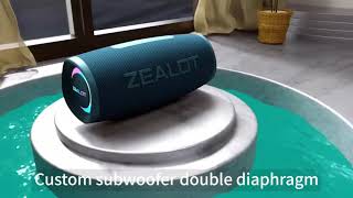 ZEALOT S56 Bluetooth Speaker Review | 40W Bass Beast, IPX6 Waterproof Outdoor Speaker