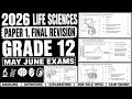 2026 LIFE SCIENCES PAPER 1 FINAL REVISION GRADE 12 MAY JUNE EXAMS LAST MUNTE 2026 JUNE LIFE SC P 1