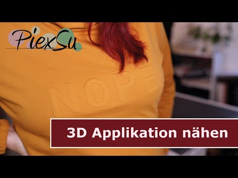 Pullover mit 3D Applikation nähen | PiexSu