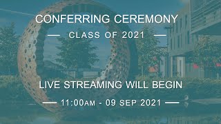 11:00AM - Conferring Ceremony 01 - Thursday 9 September