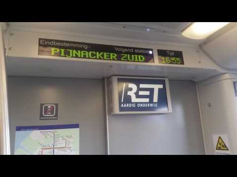 RET Metrolijn E Rotterdam Centraal - Den Haag Centraal Metro Type SG3 5613