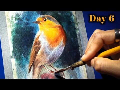 Easy Watercolor Bird Painting Tutorial For Beginners