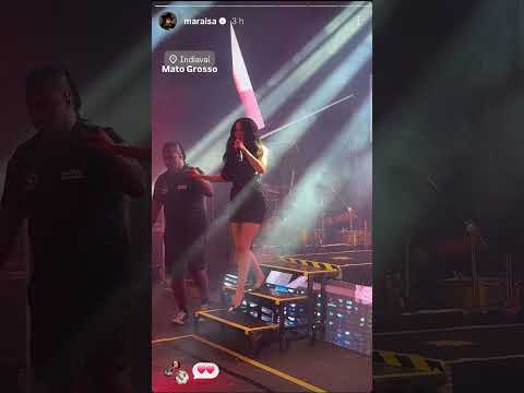 Show da Maiara & Maraisa Em Indiavaí Mato Grosso 🖤🤎 #maiaraemaraisa #sertanejo 🖤🤎