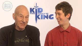 Sir Patrick Stewart & Angus Imrie on playing Merlin in The Kid Who Would Be King video