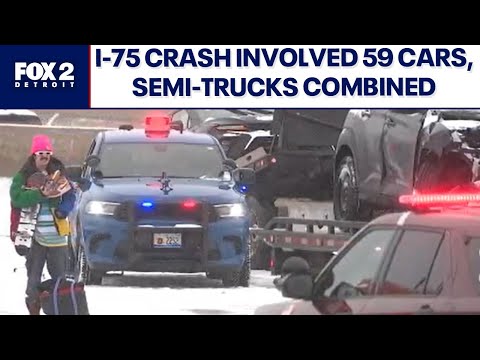 I-75 crash: Nearly 50 vehicles in accident scene caused by snow squalls
