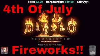 D2R - 4th Of July Fireworks! (In Game) *SEIZURE WARNING*
