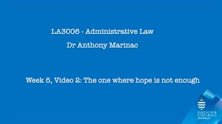 Admin Law 2024, Week 5 Video 2: Rights, Interests, and Legitimate Expe