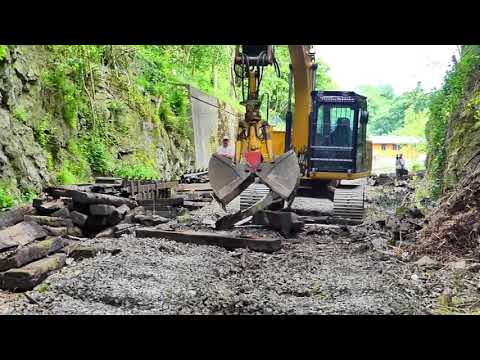 Gleisrückbau auf Schwarzbachtrasse vom 25 05 2018