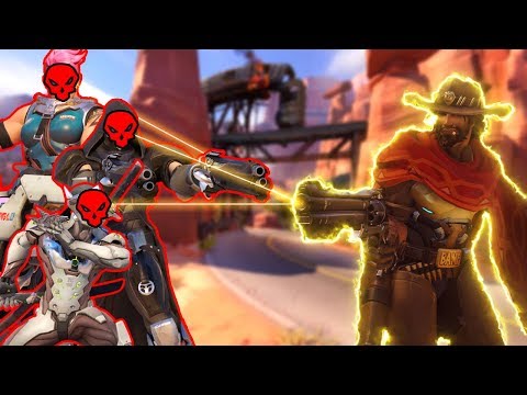 CRAZIEST MCCREE HEADSHOT TRICK!! - Overwatch Funny Moments and Best Plays #90