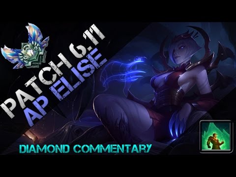 Patch 6.11 Elise Jungle! Carry by Dying (Baiting)! :D