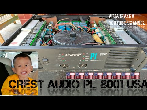CREST AUDIO PL 8001🇺🇸🇺🇸🇺🇸🇺🇸🇺🇸🇺🇸🇺🇸🇺🇸 4 OHM 1200 Watt