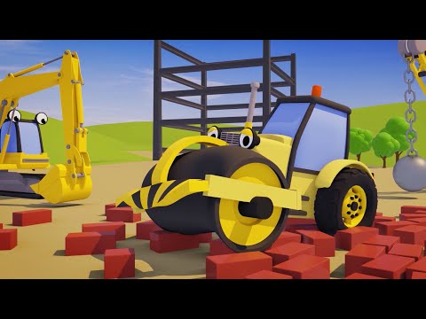 Clumsy Road Roller Accidents | Gecko's Garage | Construction Truck Videos For Toddlers
