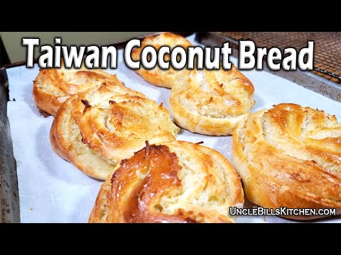 The best coconut bread you will ever eat! | Taiwan Coconut Bread Recipe