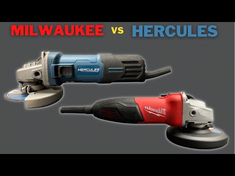 Milwaukee 4 1/2 In Angle Grinder Vs. Hercules 4 1/2 In Angle Grinder from Harbor Freight